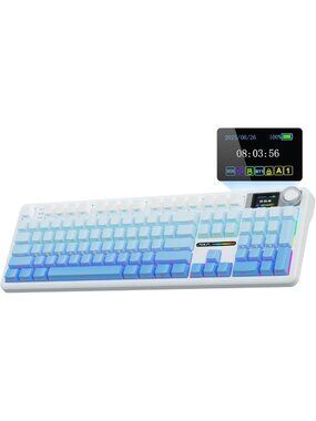 Wireless Mechanical Gaming Keyboard - Hot Swappable, RGB Backlit, PBT Keycaps